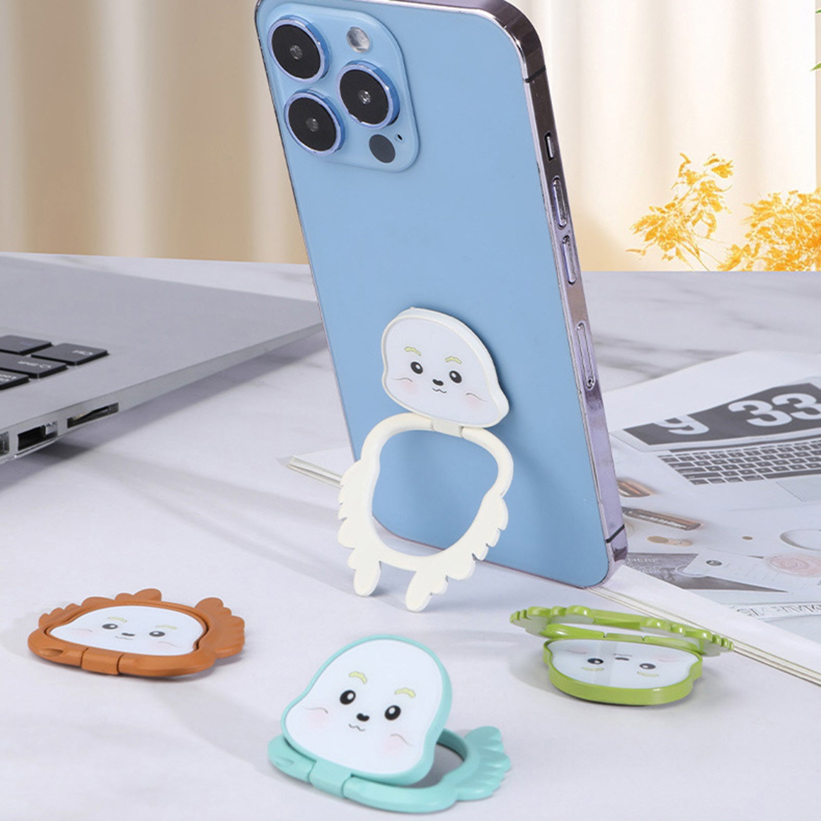 Little Blessing Dragon Phone Back Stand Desktop Folding Ring Kickstand Little Blessing Dragon Phone Back Stand Desktop Folding Ring Kickstand